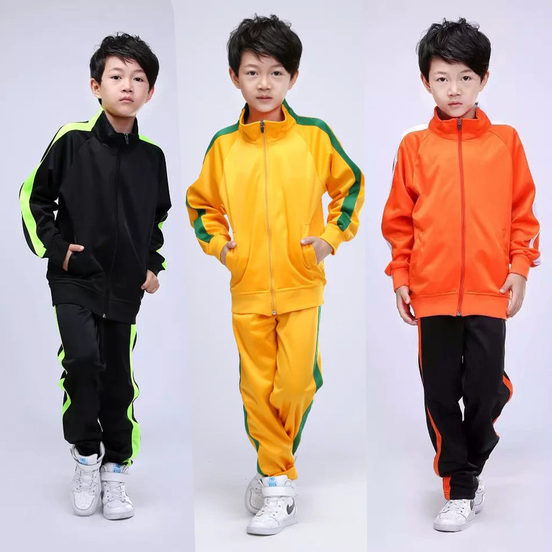 秋冬季长袖足球服套装成人儿童开胸外套训练比赛服运动会出场服