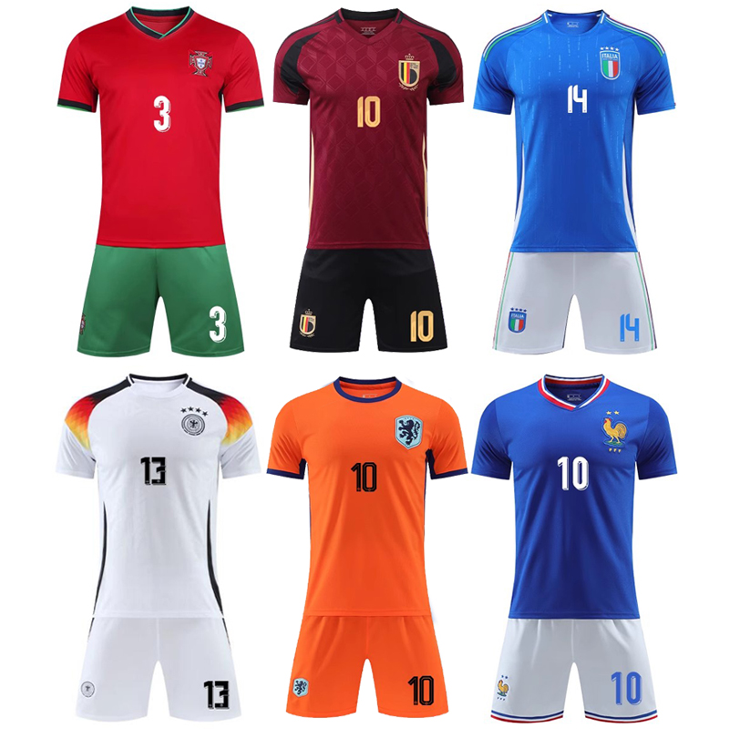 2024欧洲杯足球服德国法国意大利西班牙比利时葡萄牙球衣比赛队服