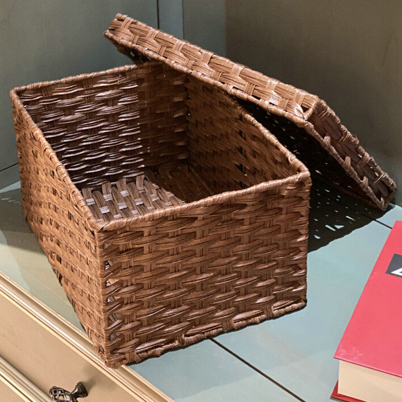 仿藤编草编杂物零食玩具收纳筐收纳篮收纳箱收纳盒手工编织储物,收纳整理,脏衣篮,淘宝优惠券,粉丝福利购,淘宝优惠卷