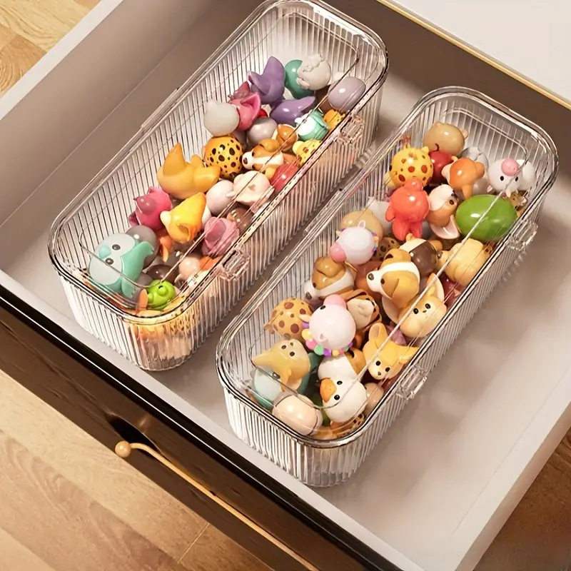 收纳盒亚克力透明带盖防尘小玩具盲盒手办泡泡玛特玩偶萌粒积木摆,收纳整理,其他收纳盒,淘宝优惠券,粉丝福利购,淘宝优惠卷