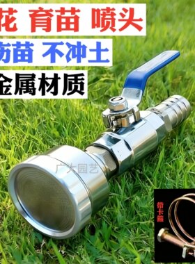 农用浇菜花洒喷头浇花水育苗水枪家用洒水4分6分1寸软管水管喷头