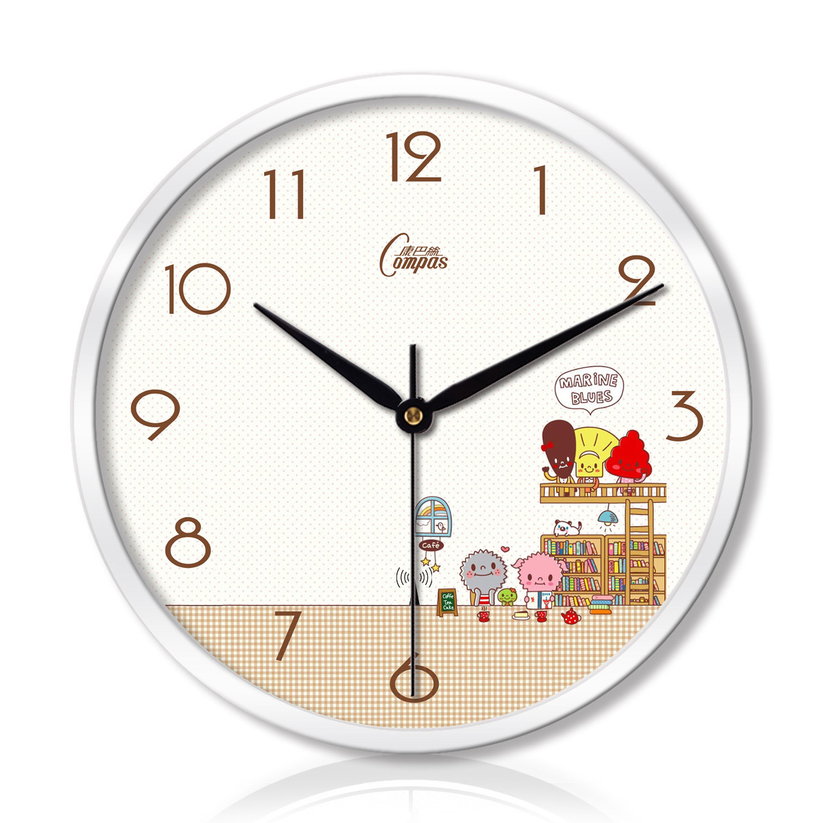 康巴丝钟表客厅卧室静音扫描三代