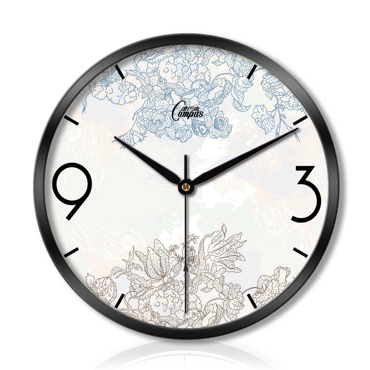 康巴丝钟表客厅卧室智能金属挂钟