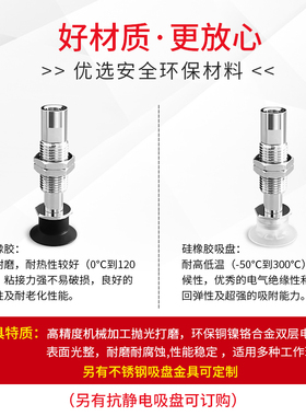 SP3B10N SP3B10WS CN CS-I3R I10R I15R I20R-M8真空吸盘双层吸嘴