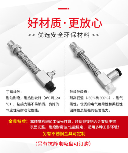 真空吸盘SP3C10WS-L15R-M8  SP3C13WS-L15R-M8  SP3C16WS-L15R-M8