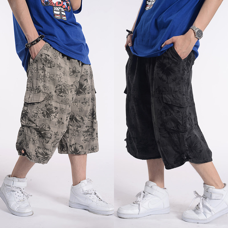 加大号男士短裤大码工装裤男装休闲中裤 薄款7分裤男宽松肥佬裤夏|ruв категории Мужская одежда, брюки - от Buy2taobao.com для оказания профессиональной услуги покупки агента Taobao