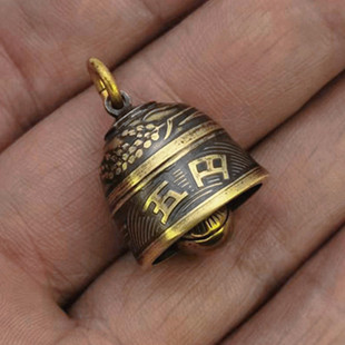 好成交吧手工制作送个性男女学生情侣保真日本五元黄铜硬币小铃铛