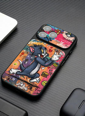 猫和老鼠适用iPhone17promax手机壳苹果16pro新款15pro小众14皮