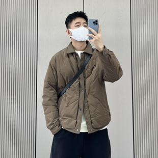 潮流百搭保暖痞帅外套 新款 梅一天日系简约休闲轻薄款 羽绒服男冬季