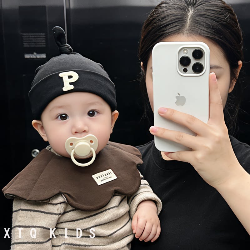 婴儿帽子春秋薄款小月龄宝宝护囟门胎帽2026新款婴幼儿童套头帽潮
