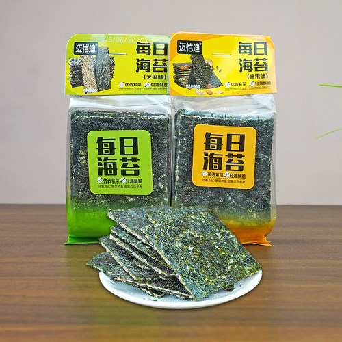 迈恺迪每日海苔芝麻味紫菜海苔片