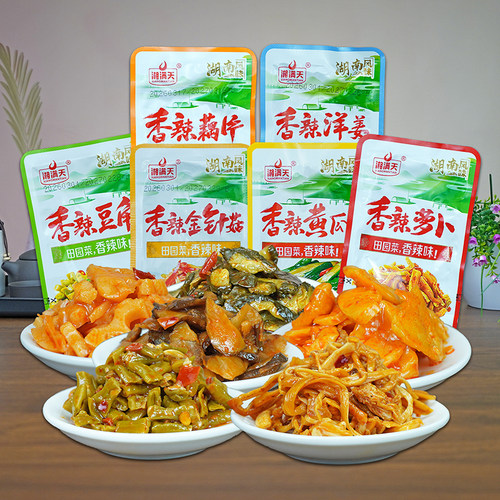 湘满天香辣豆角藕片萝卜洋姜黄瓜