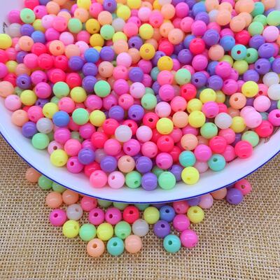 亚克力亚克力糖果色手工串珠