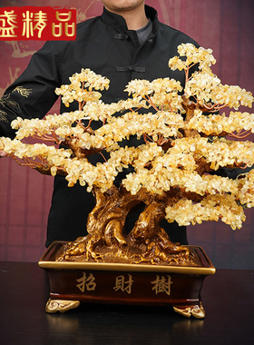 乔迁新居招财发财树摆件摇钱树