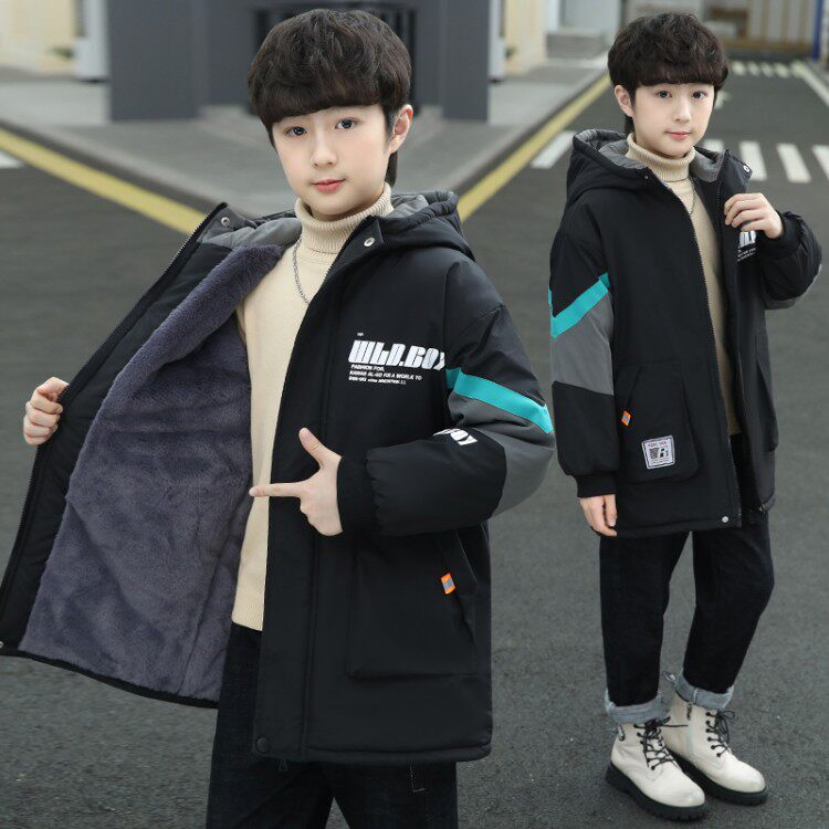 男童棉衣外套秋冬加绒加厚2026年新款冬季中大童棉服儿童派克服潮