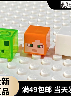 LEGO乐高 19729 19729pb009 6335370 我的世界方形人仔头 35530