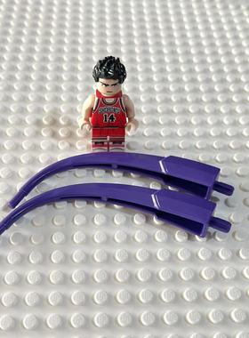 LEGO乐高 零配件 动物尾巴 深紫色87846 4653446 生化配件 红色