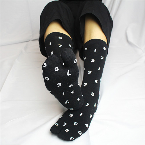 日本和风高筒人字拖二趾袜