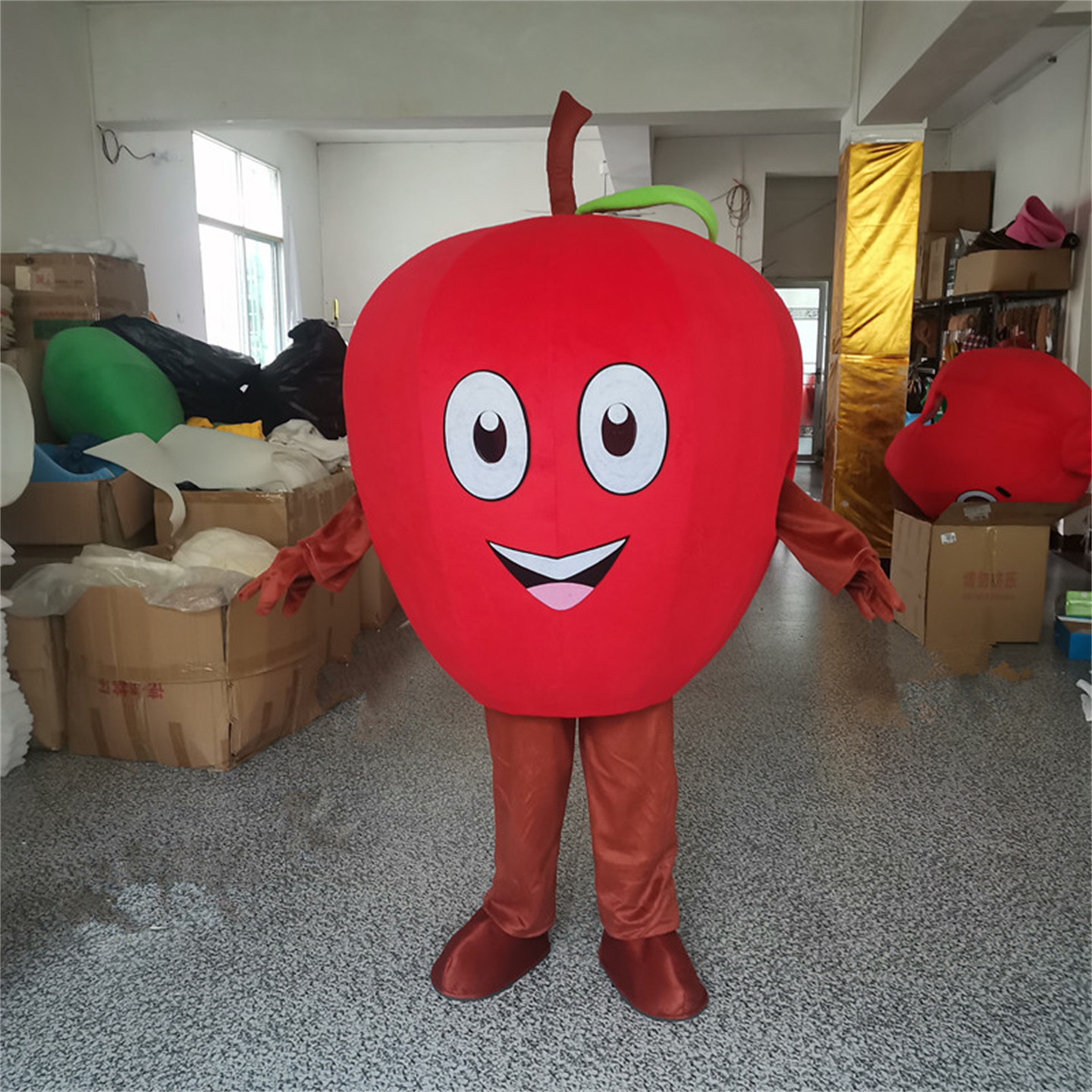 苹果卡通人偶服装水果人穿行走玩偶服蓝莓广告宣传发传单道具头套