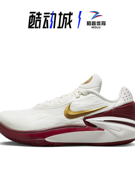 耐克/Nike Zoom G.T. CUT 2男女白红金低帮气垫篮球鞋 FN0299-121