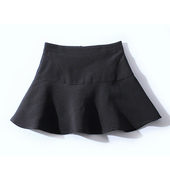 亏本清仓品牌撤柜 爱上YL百搭荷叶边鱼尾摆纯色显瘦半身裙短裙