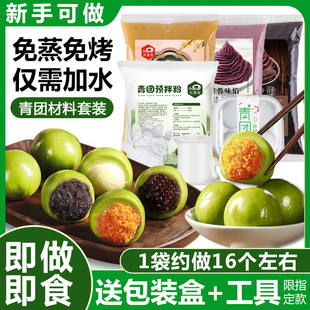 青团预拌粉艾草粉糍粑青团手工糍粑清明果子糯米团清明专用粉全套