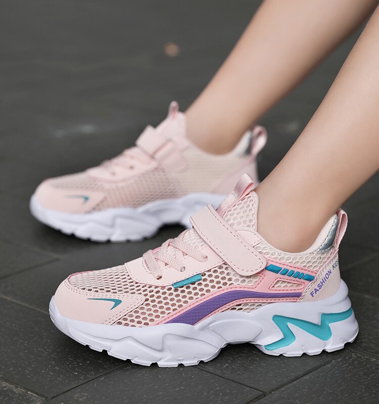 ABCSHIELD女童鞋夏季单网缕空