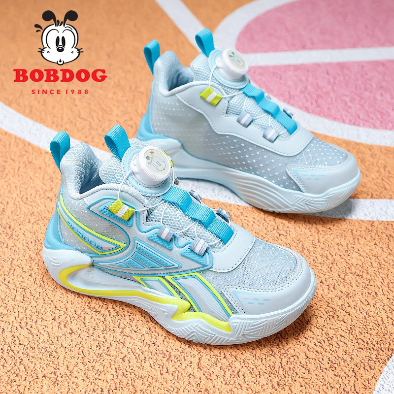 巴布豆童鞋男童运动鞋春夏季网面透气儿童单网鞋中大童男孩跑步鞋