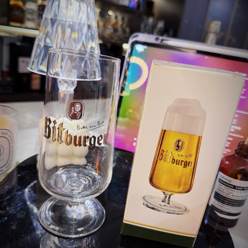 德国Bitburger碧特博格精酿啤酒皮尔森专用玻璃酒杯具家用酒吧