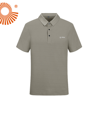 日高新品夏季冰丝短袖POLO衫男士运动速干T恤翻领透气上衣休闲