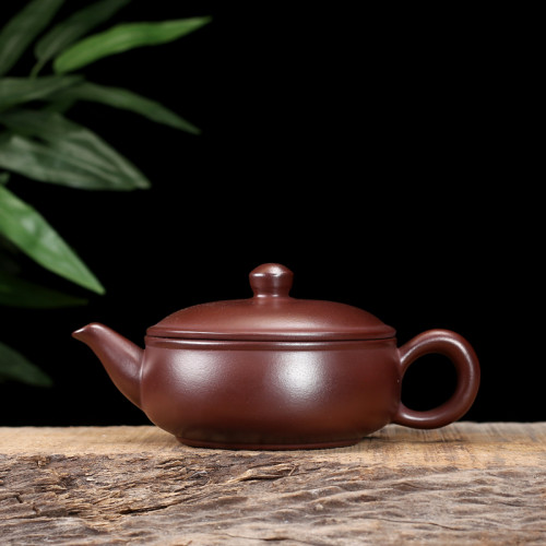 一片瓦小品朱泥半手工汉瓦壶泡茶