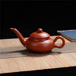 长嘴壶阿拉丁神灯壶紫砂壶小朱泥壶冲罐家用功夫茶壶博古架120ml