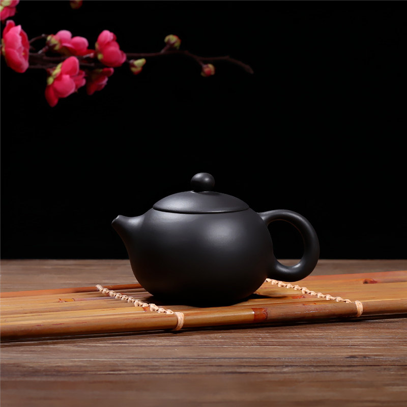 紫砂壶半手工原矿朱泥小品壶泡茶壶球孔西施壶家用功夫壶简约小壶