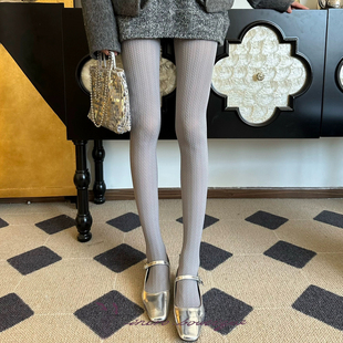 打底袜灰色 丝袜连裤 不可思一间春秋冬季 80D天鹅绒加裆麻花纹薄款