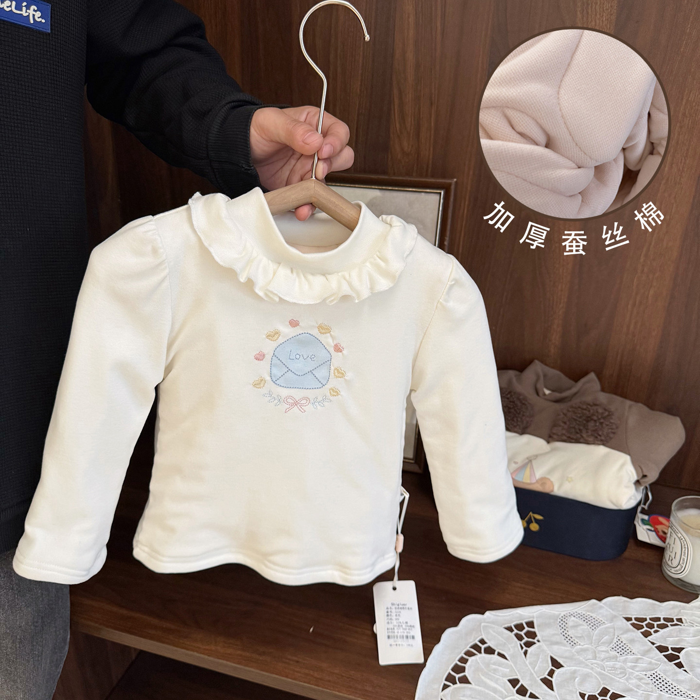 女宝宝超厚蚕丝棉T恤女婴儿童冬装半高领女童加厚夹棉德绒打底衫,童装/婴儿装/亲子装,T恤,淘宝优惠券,粉丝福利购,淘宝优惠卷