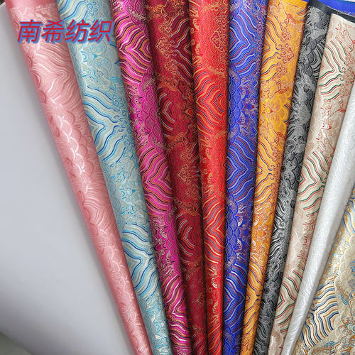 织锦缎布料旗袍红木沙发坐垫尼龙