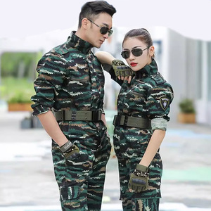 新式迷彩服套装男薄款军训服教官训练服春秋劳保工作服耐磨作训服