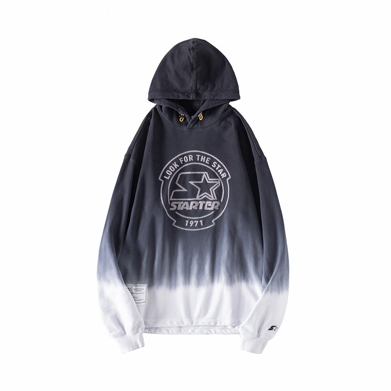 STARTER新品休闲百搭渐变连帽卫衣男女款在类目 运动服/休闲服装, 运动卫衣/套头衫中 - 来自Buy2taobao.com提供专业的淘宝代购服务