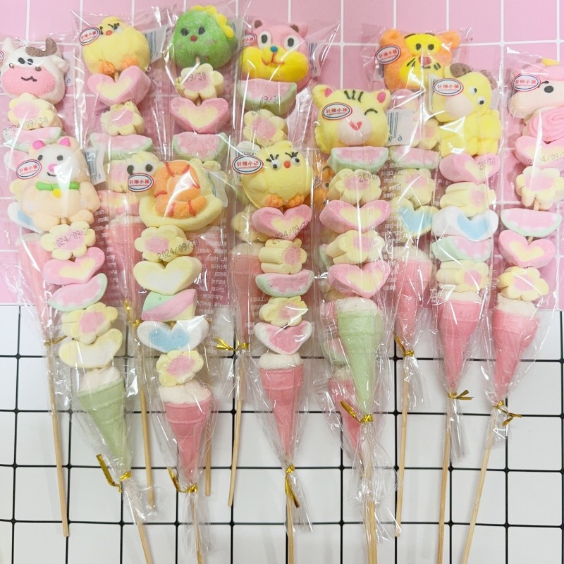 儿童节礼物串串糖果创意葫芦棉花糖网红可爱卡通串烧超市零食软糖