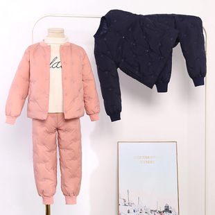 2024年新款儿童羽绒服男童女童中大童轻薄款羽绒内胆长裤裤子套装