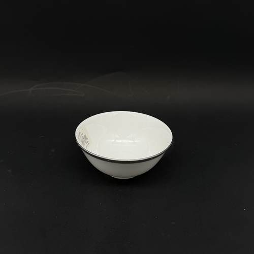 则武蔷薇系列餐碗骨瓷花纹金边