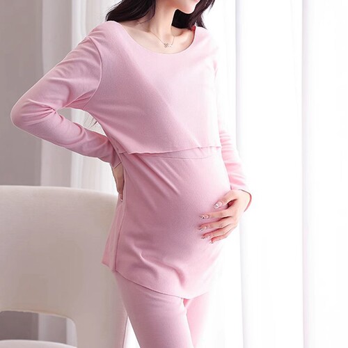 孕妇产后秋衣秋裤套装月子服