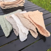 婴儿毛巾纯棉A类纱布柔软不掉毛新生儿童洗脸小方巾口水巾汗巾棉