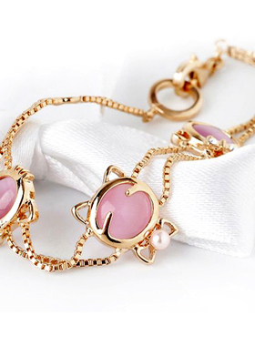 招财猫珍珠日韩风饰品礼物手链