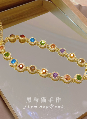 项链遇见彩虹金智妮jennie夸张