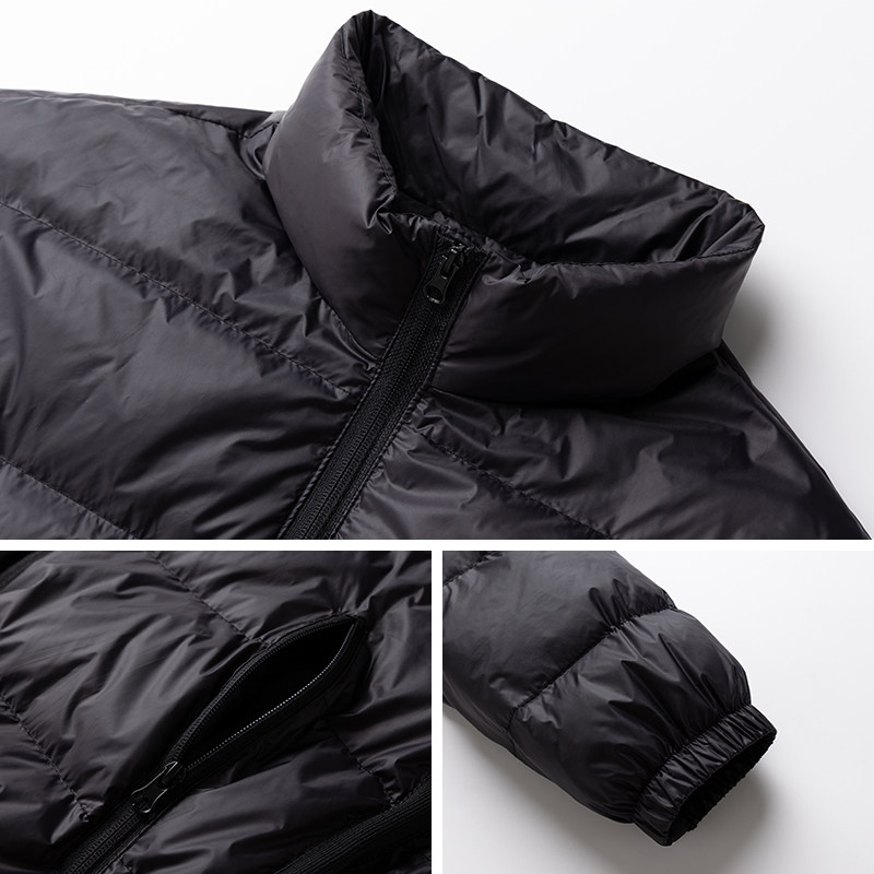 DOWN JACKET MENS AUTUMN AND WINTER NEW LIGHT MATURE STYLE MENS THICKENED LIGHT DUCK DOWN SHORT TOP WARM WINTER COAT