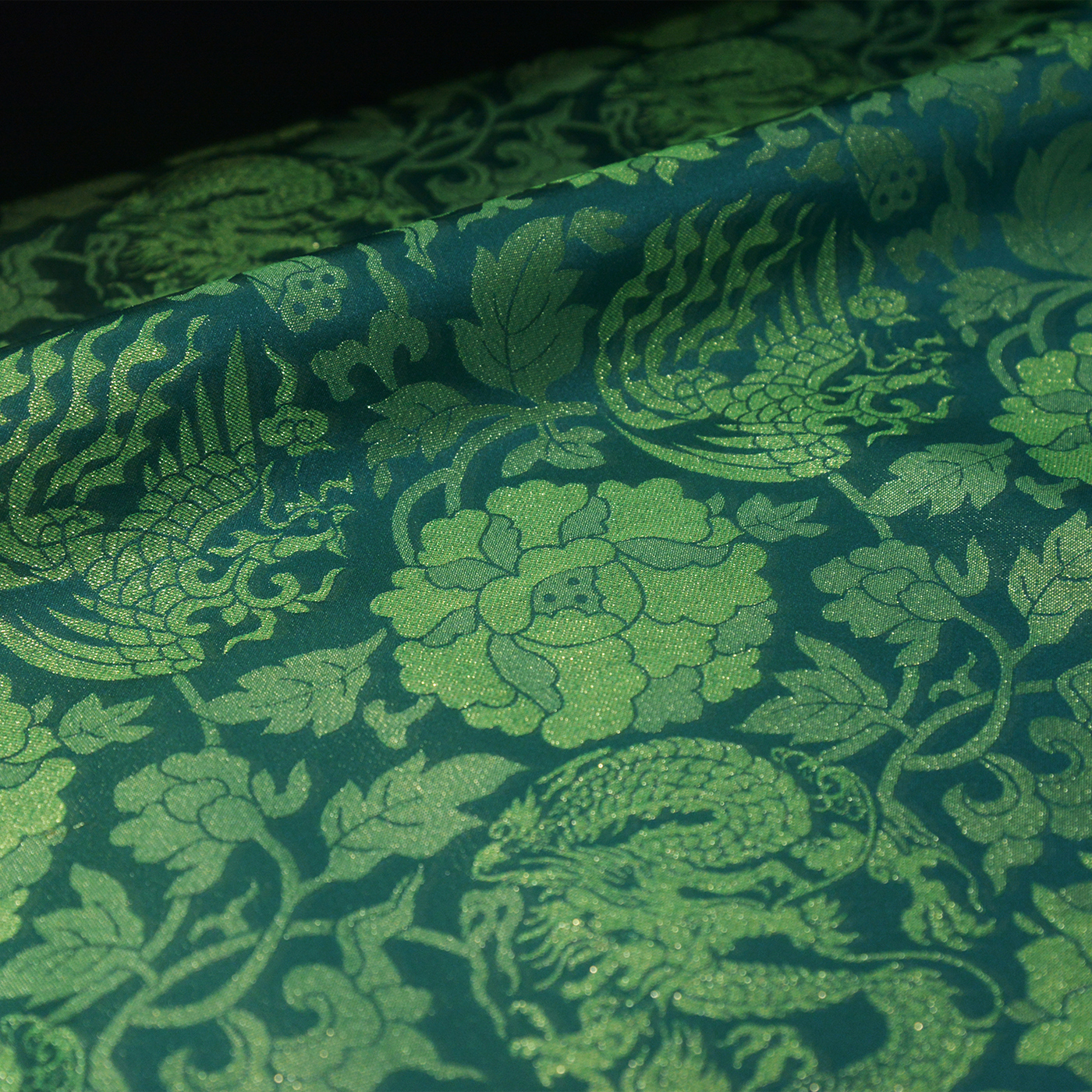 超厚毛里天丝金通汉服秋冬布料