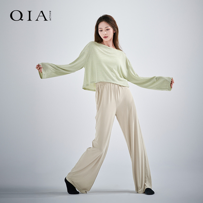 琪亚现代舞演出服日常可穿宽松短款上衣艺考抒情舞跳舞服装舞蹈服