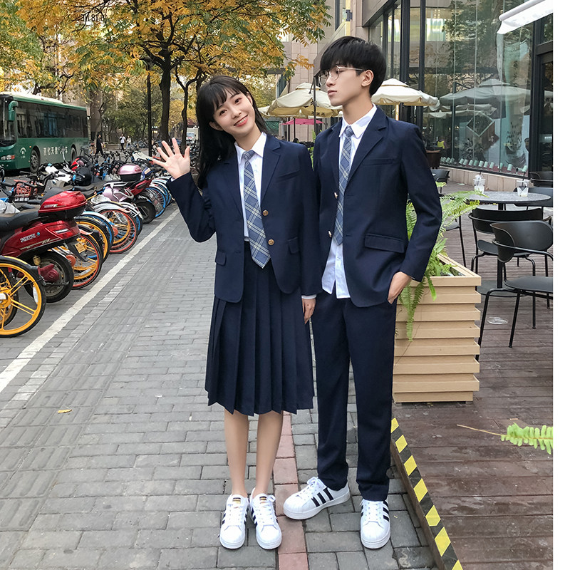 jk uniform college style summer high school student school uniform jacket suit suit junior high school graduation sports day class uniform