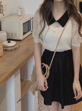 MYWAY 宫廷少女裙2021新款百搭纯色褶皱百褶裙显瘦高腰蓬蓬裙短裙